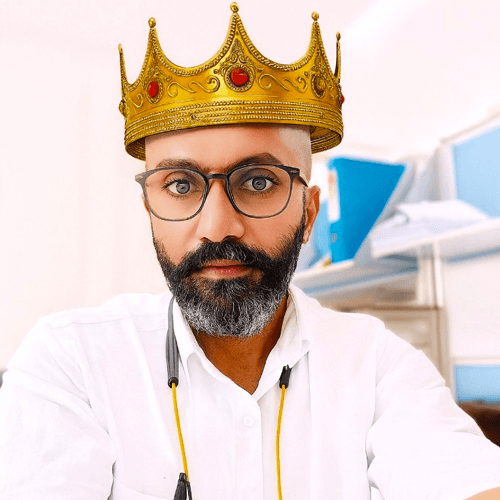 venkat with crown
